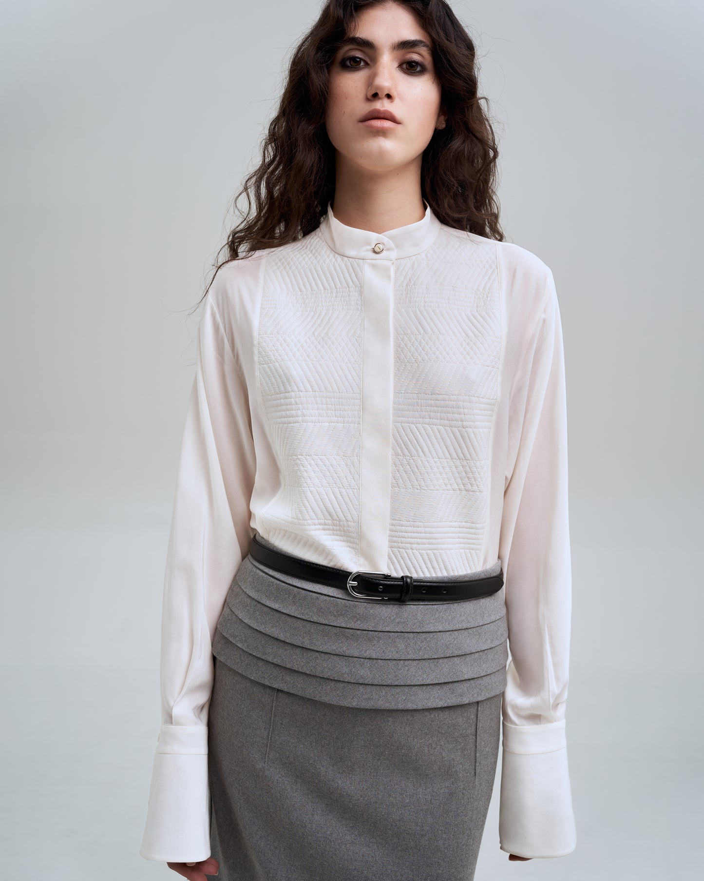 Skirt with pleats